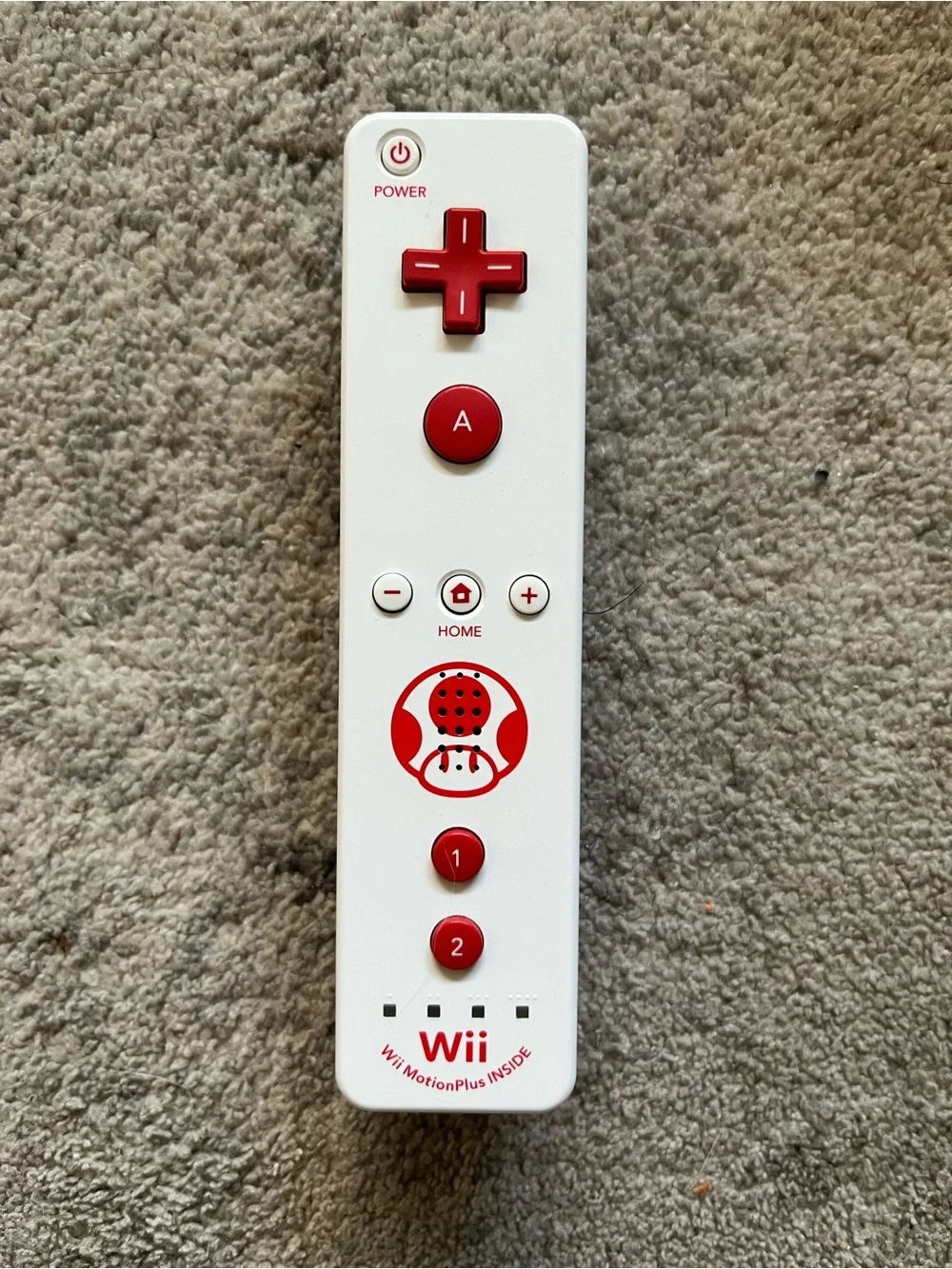 Nintendo Wii TOAD Controller From Mario